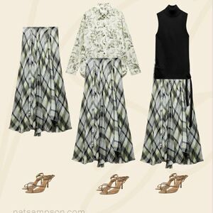 Zara bloggers fav PRINTED MIDI SKIRT ZW COLLECTION